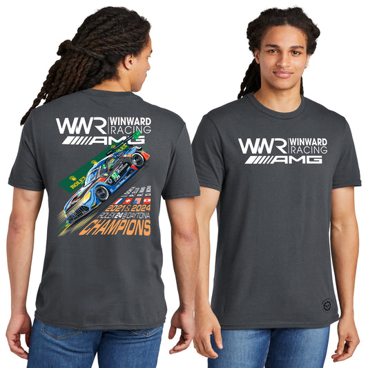 Winward Racing AMG 2024 2X Rolex 24 Champions Charcoal Tee