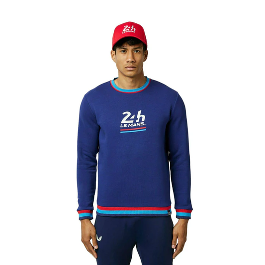 Le Mans 24 Hrs Men's Heritage Large Logo Sweater - BLUE/NAVY