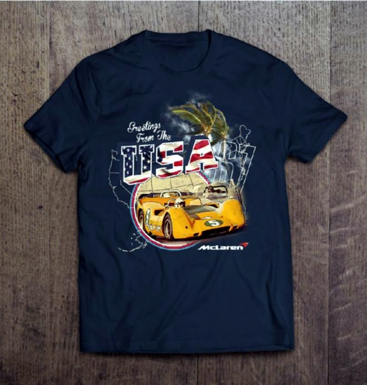 McLaren "Greetings from the USA" Short Sleeve T-Shirt