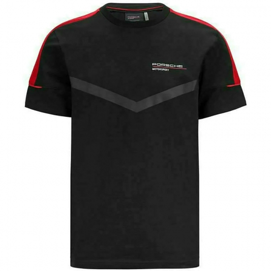 Porsche Motorsport Black Puma Fanwear Short Sleeve T-Shirt - BLACK
