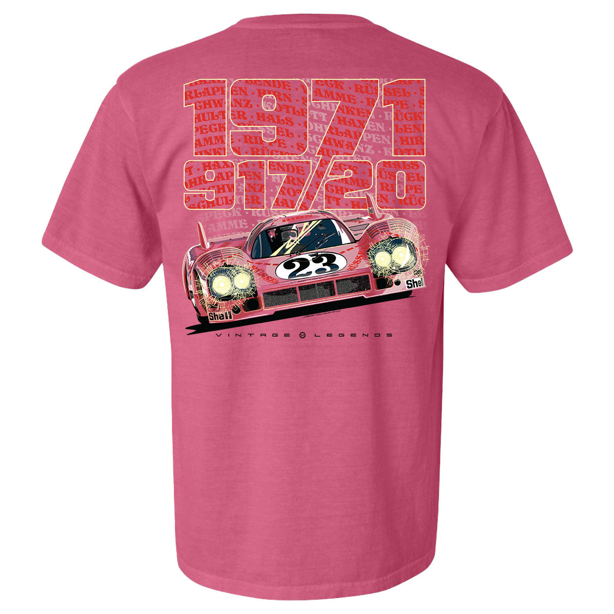 VHP Vintage Legends 1971 Pink Pig 917/20 Der Trüffel Jäger Von Zuffenhausen Tee Shirt