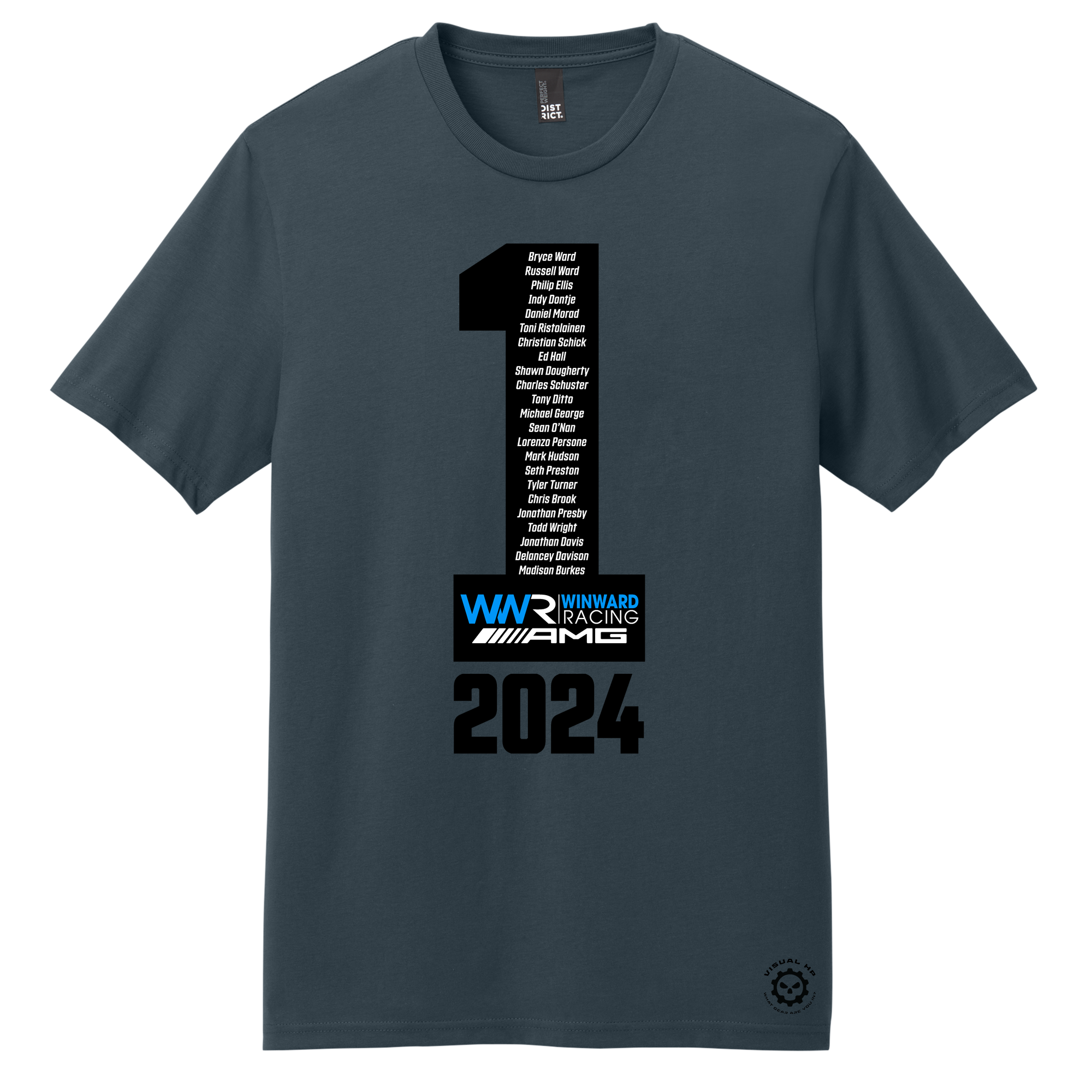 2024 Winward Racing IMSA GTD Championship Tee - Deep Steel Blue