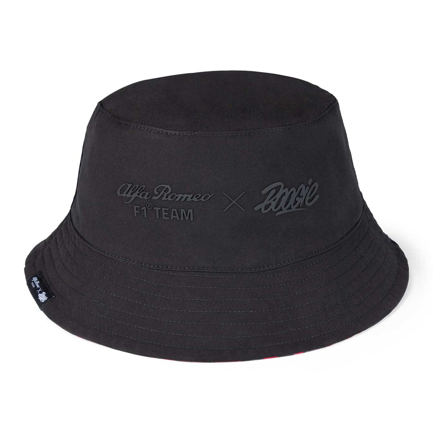 Alfa Romeo Racing F1 Limited Edition Black Reversible Bucket Hat - Designed by Swiss Graffiti Artist Boogie