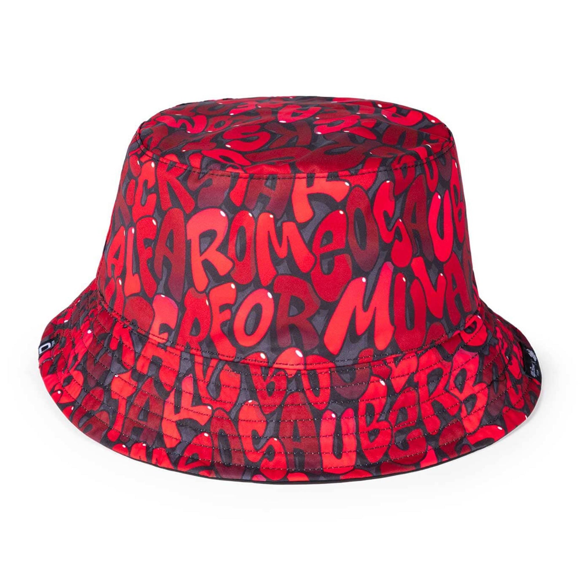 Alfa Romeo Racing F1 Limited Edition Black Reversible Bucket Hat - Designed by Swiss Graffiti Artist Boogie