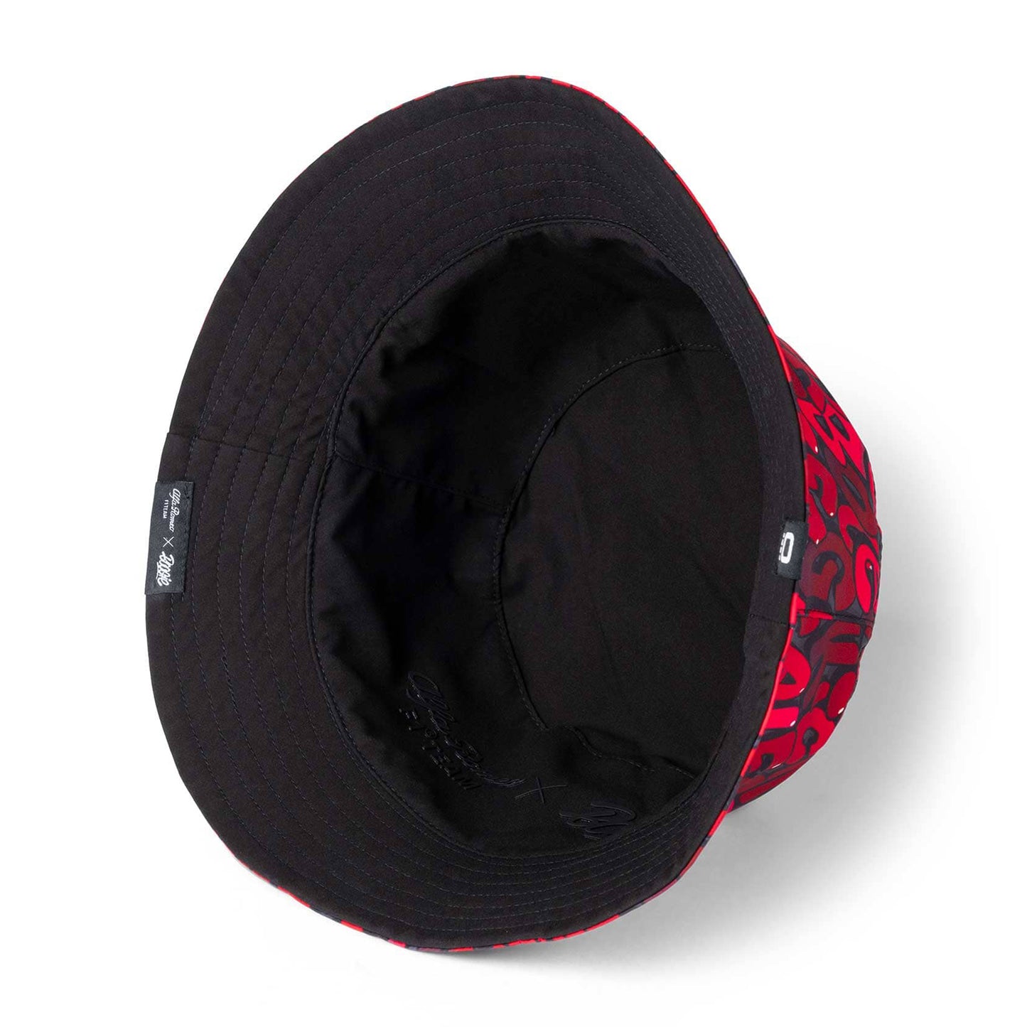 Alfa Romeo Racing F1 Limited Edition Black Reversible Bucket Hat - Designed by Swiss Graffiti Artist Boogie