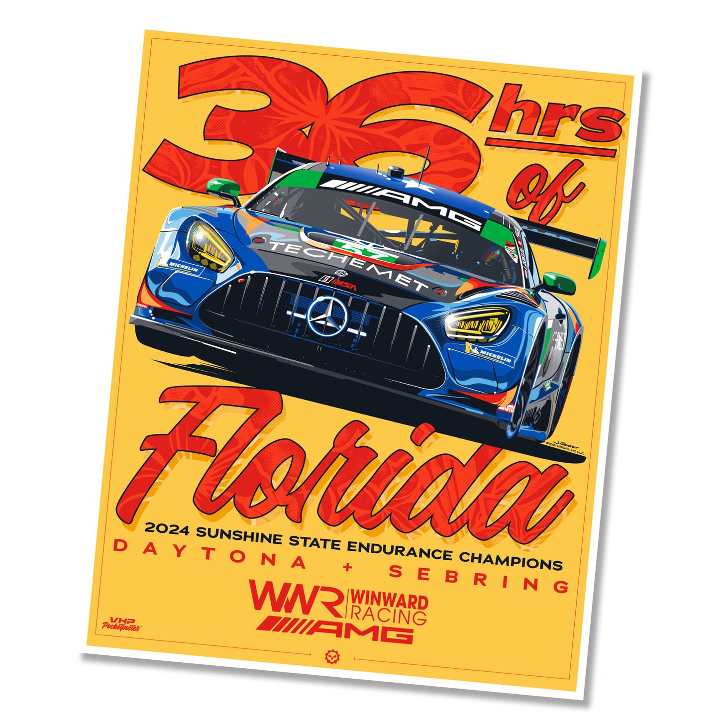 VHP PocketPoster™ Winward Racing AMG 36 Hours of Florida Endurance Champs