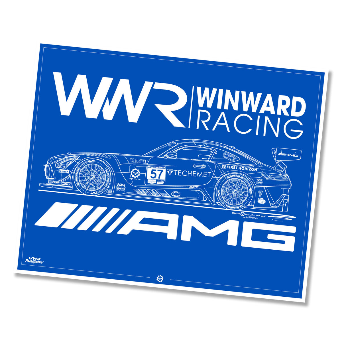 Winward VHP PocketPoster™ Winward Racing AMG Tech Tee – Visual HP
